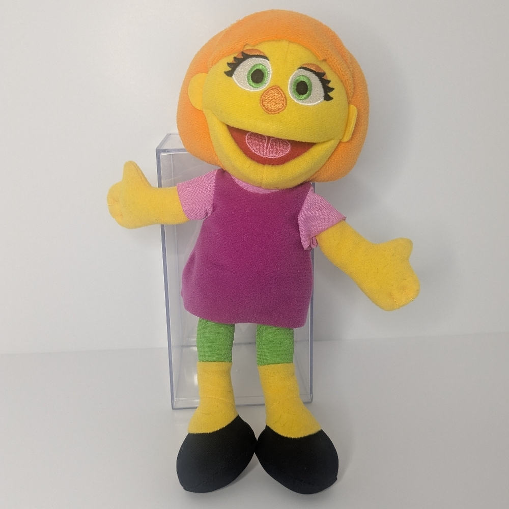 2017 Hasbro Julia from Sesame Street Autism Awareness 10.5 inch tall doll toy